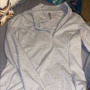 Kyodan Gray Herringbone Pullover